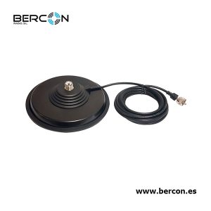Base magnética de 16 cm. de diámetro, extraplana, base de caucho.