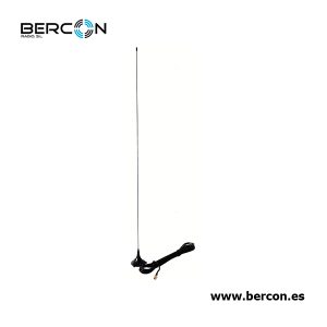 Antena para Walkie VHF con base magnética. 1/4 de onda.