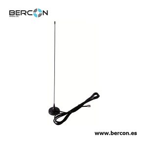 Antena para Walkie VHF con base magnética. 1/4 de onda.