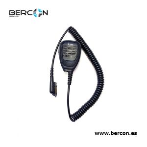 Micro-altavoz de mano con conector acodado 14 pins y tornillo IP-68