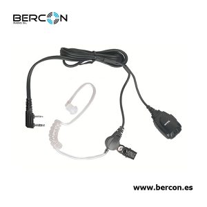 Micro-auricular acústico tipo tubular para KENWOOD, TEAM y HYT.