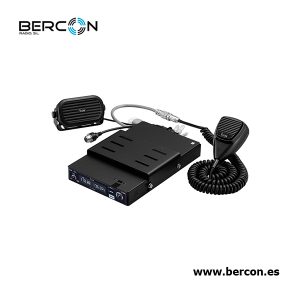 Soporte de montaje para el IC-A210E. Incluye el altavoz externo SP-35 y el micrófono HM-176