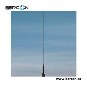 Antena VHF de 1/4 de onda, 2.15 dB, longitud: 0.49 m., con muelle.