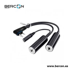 Cable adaptador de auriculares de aviación Para IC-A25NE/CE