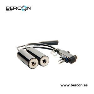 Cable adaptador de auriculares de aviación  Para IC-A16E