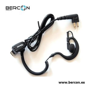 Micro-auricular ergonómico giratorio con micro tipo solapa, para MOTOROLA y TEAM.