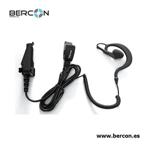 Micro-auricular ergonómico para KENWOOD con conector multi-Pin.