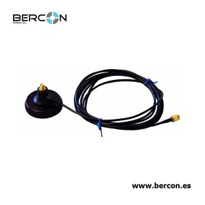 Base magnética MINI diámetro 5 cm. y conector SMA.
